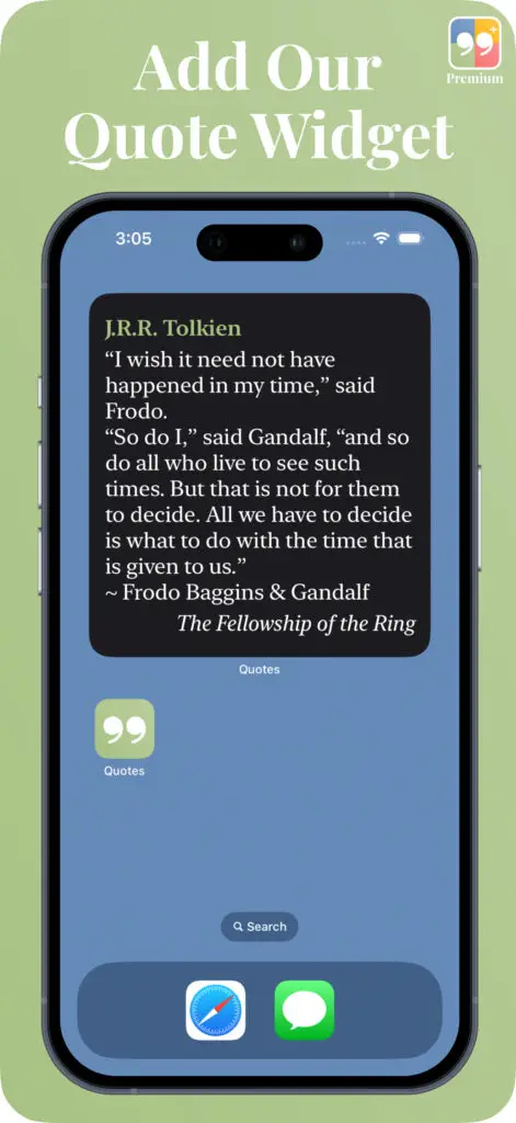 Our Quotes Widget