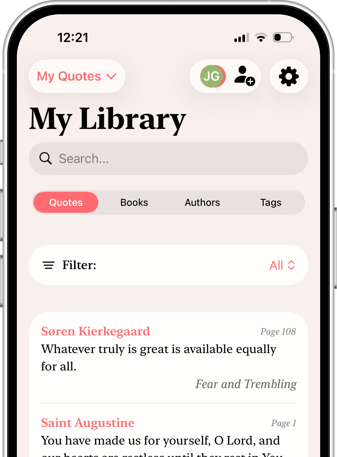 Quotes App Preview